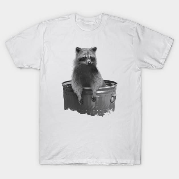 Trash Panda T-Shirt by Purbinder